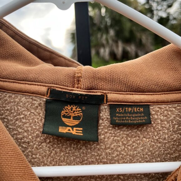 Timberland x American Eagle Logo Pullover Hoodie Size XS - Picture 5 of 10
